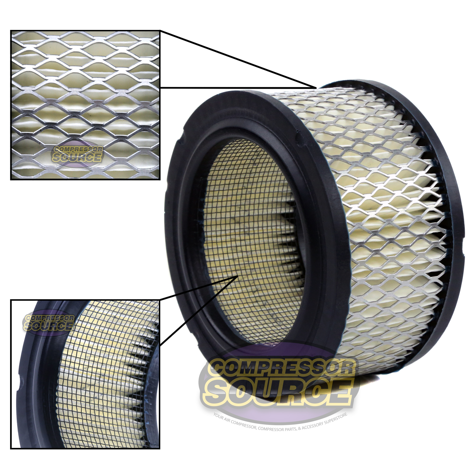 1" MNPT Complete Intake Filter Housing w/ Element For Air Compressor USA Made 685650063409 eBay